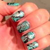 Turquoise Stone Nails