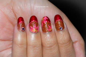 For detail tutorial visit http://lovefornailpolish.com/french-manicure-design-with-flowers-pretty-flower-nails