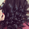 Curls with a curling wand