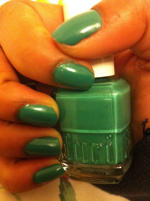 A beautiful sea foam green to complement all you darker skinned girls. 