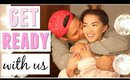 Get Ready With Us | our first Valentine's as a married couple!