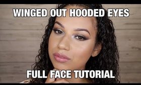 Full Face Tutorial + Winged Out Shape for Hooded Eyes | ChristineMUA