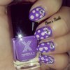 Purple And Polka Dots