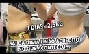 3 DIAS - 2,5KG - VOLTANDO A DIETA CHOCADA COM O RESULTADO! | DUDA FERNANDES