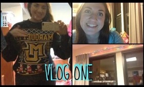 College Life, Room Decor, & Holiday Sweaters! (Vlog #1)