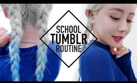 Tumblr Baddie School Routine Makeup Hair and Outfit ♥ Wengie