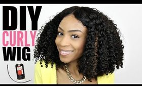 How to Make a Curly Wig with Closure► Kinky Curly Lace Wig NaturalBossLady