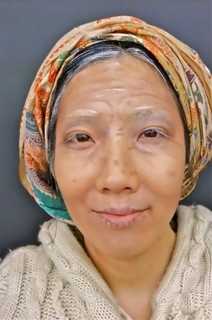 20 years old girl into 70ish old woman.