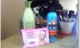 Dollar Tree Review: Daily Defense Shampoo, Spa Haus Conditioner & Makeup Remover Face Wipes