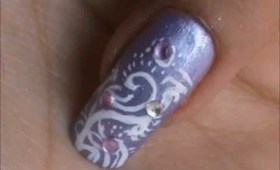 Beautiful ONE MINUTE Nail art- EASY nail designs short / long nails- tutorial to do at home