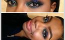 New Years Eve Makeup Look: Bold blue W/ glitter