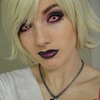 Hot pink Gothica, pink and black gradient lip