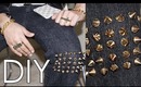 diy spiked jeans (spiked knee look) ♡ deviousdemi | demi stelly