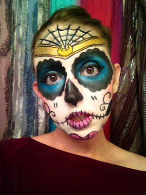 A sugar skull look inspired by my long history with Sailor Moon