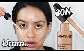 Dermablend Flawless Creator Foundation Drops Wear Test (30N) 12 Days of Foundation Day 8