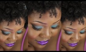 Purple/Teal Makeup