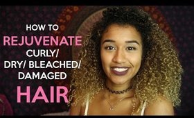 How to Rejuvenate Bleached/ Damaged Curly Hair  | OffbeatLook