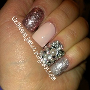 this weeks bling nails. 