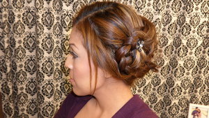 Trying to perfect this romantic up do :) 