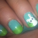 Easter bunny nails