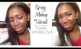 Spring Makeup Tutorial: Purple Smokey Eye