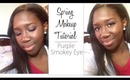 Spring Makeup Tutorial: Purple Smokey Eye