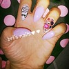 Lilac Stiletto Nails