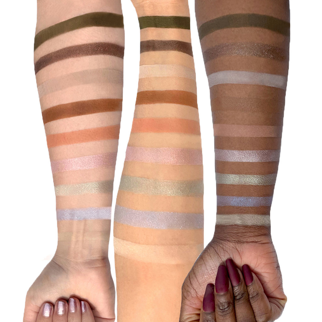 Jouer Cosmetics French Riviera Matte & Shimmer Palette Arm Swatch