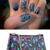 Purple, Blue, Black, Leopard Betsey Johnson Nailspiration