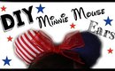 DIY American Flag Minnie Mouse Ears | Perfect for 4th of July!