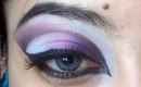 Arabic Eyes- White Purple