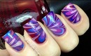 Pictures ONLY - Marble nail art designs pics - Water Marbling nail polish designs nail art paint