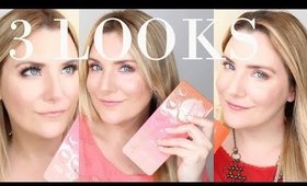 TOO FACED SWEET PEACH PALETTE | 3 LOOKS 1 PALETTE