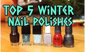 Top 5 winter nail polishes & GIVEAWAY ft. Candylens