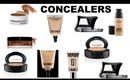 Concealers: Full, Medium, Light Coverage Concealers by MAC, ILLAMASQUA, KAT VON D, DERMABLEND
