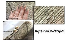 Golden Nails ♦ Clutch Purse + Matching NOTD ♦ Cute Nail Designs & Glitter Nail Designs
