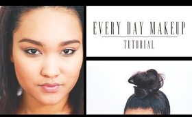 Every Day Makeup + Top Knot