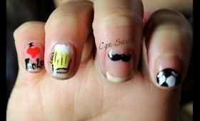 Tutorial uñas dia del padre ♡ ♥