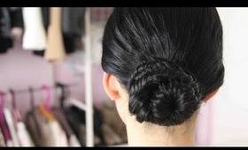 Fischgrätenzopf Hochsteckfrisur l Easy Fishtail Braid Bun