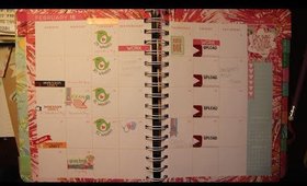 How I Plan Out My Lilly Pulitzer Agenda Febuary 2016 | hellokatherinexo
