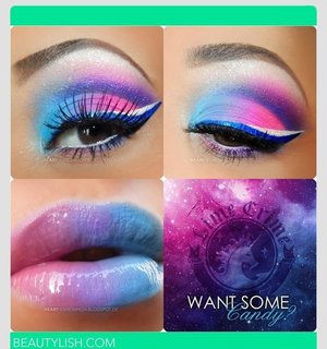Eye Kandy Cosmetics - Fun Louis Vuitton inspired makeup with Candy Corn by  @mua.eslie