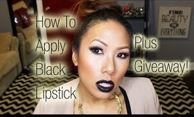 Tutorial:  How to Wear Black Lipstick + Giveaway!