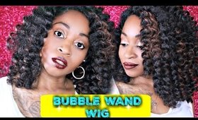 Freetress Equal Bubble Wand Wig Review | Crochet Braids #NaturalHair Wig  ft Rayann410