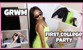 GRWM First College Party 2019 | Outfit, Hair and Makeup