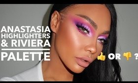 OVERY HYPED?? ANASTASIA RIVIERA PALETTE & LOOSE HIGHLIGHT COL| SONJDRADELUXE