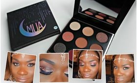 Manny MUA X, Makeup Geek Eyeshadow Palette Tutorial on darkskin