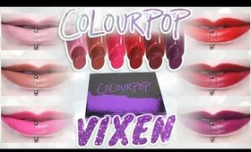 Review & Swatches: COLOURPOP Vixen Lippie Stix Set | Dupes, Holiday Collection