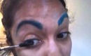 Colored eyebrows and using Inglot AMC Eyeliner Gel as mascara