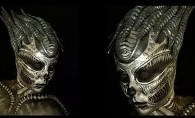 H. R. GIGER tribute makeup tutorial.