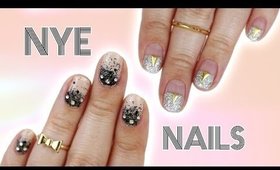 New Year's Eve Nails | 2 Easy Designs For Short Nails ♡